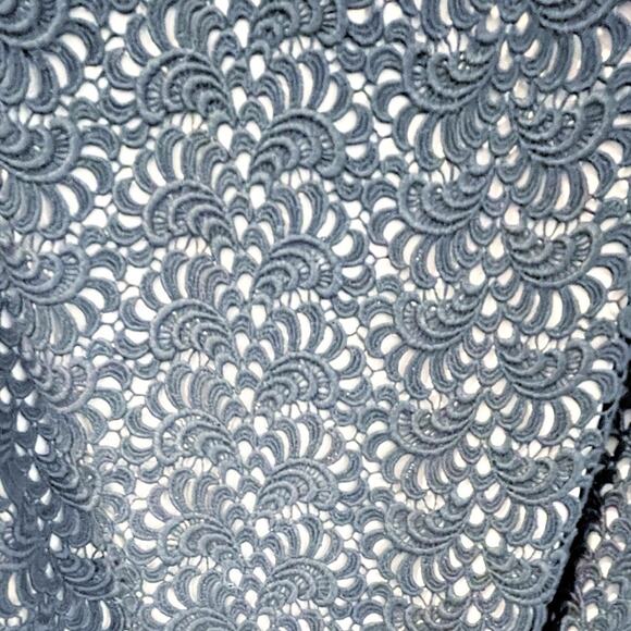 Kay Unger Lace Overlay Sheath Dress Black Size 4 LIKE NEW - Picture 3 of 16